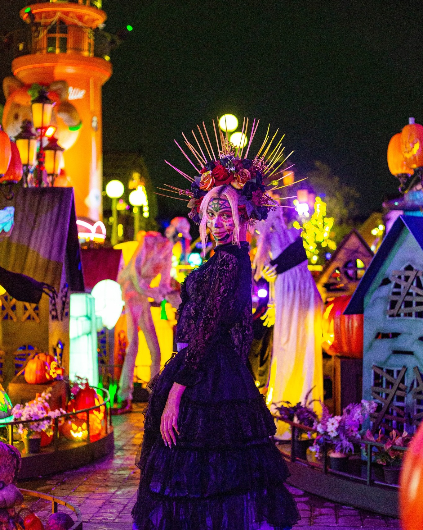 A village dressed for the season